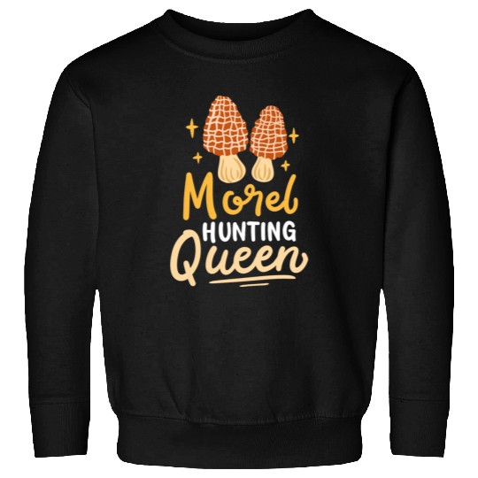 Morel Hunting Mushroom green Sweatshirts