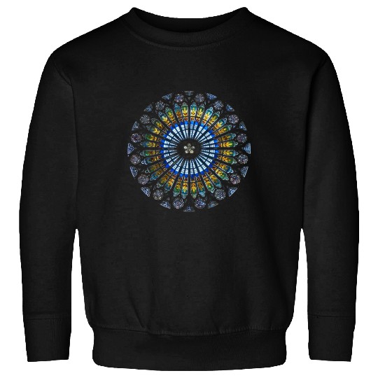 Strasbourg Cathedral France Dala Stained Glass Win Sweatshirts