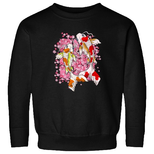 Sakura Koi Fish Gift Cherry Blossom Koi Carp Sweatshirts