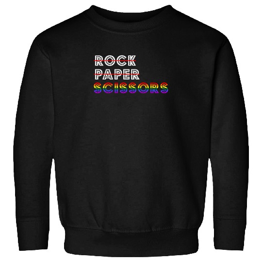 Rock Paper Scissors LGBT For Lesbians Lesbian Cool Sweatshirts