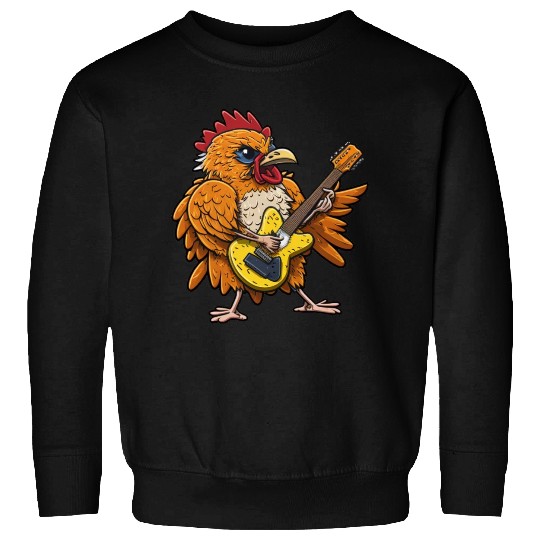 Groovy Cheese: Strumming to Cheesy Melodies Sweatshirts