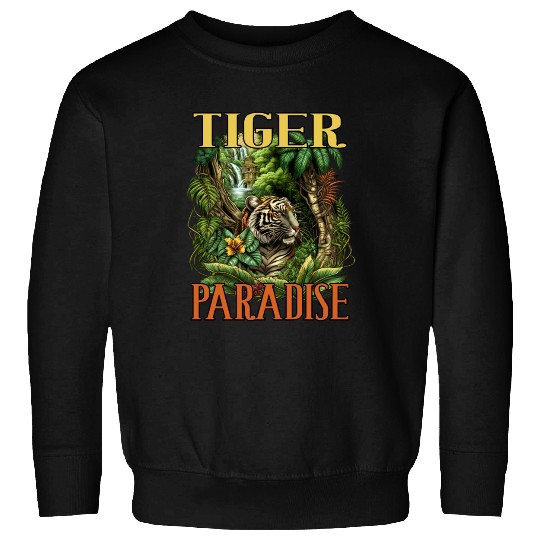 Tiger Paradise Jungle for a Tiger lovers Sweatshirts