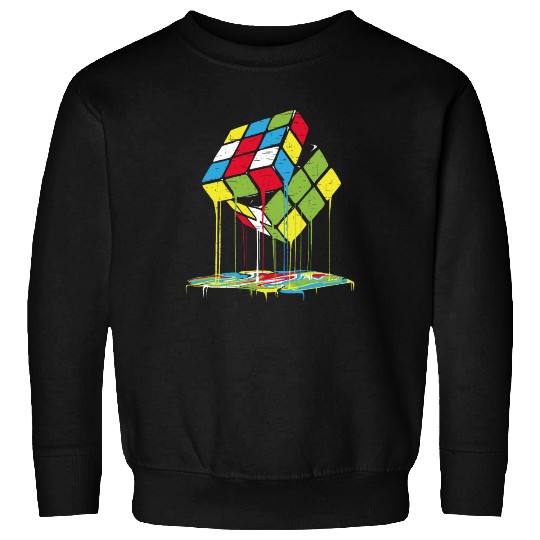 Melting magic cube Sweatshirts