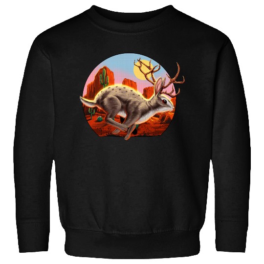 Jackalope Cryptid Rabbit Sweatshirts