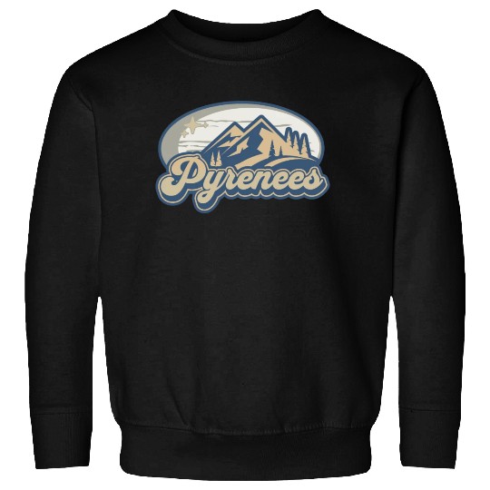 Pyrenees France Vintage Mountains Sweatshirts