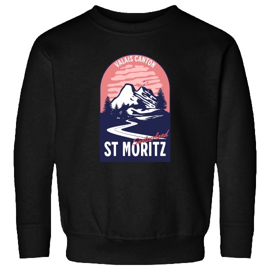 Saint Moritz Switzerland Valais Sweatshirts