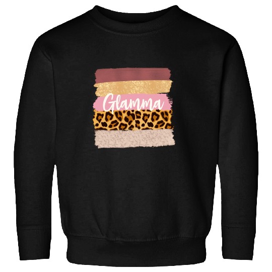 Glamma Glam Ma Nana Leopard Sweatshirts