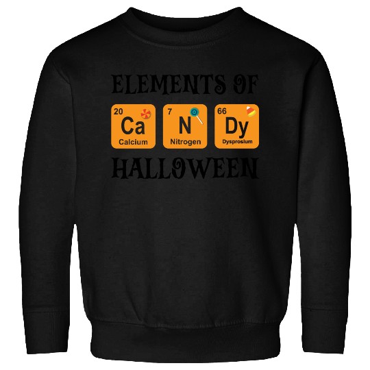 Halloween Candy Sweets Chemistry Elements Of Sweatshirts