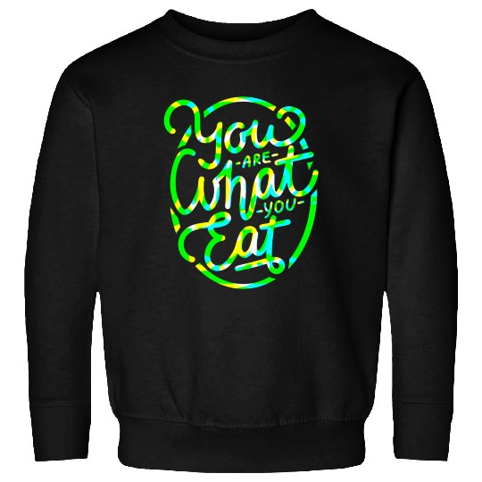 Green Healthy Food And Lifestyle Sweatshirts