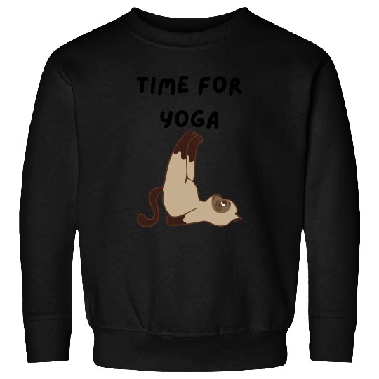 Time For Yoga Cat Lover Sweatshirts