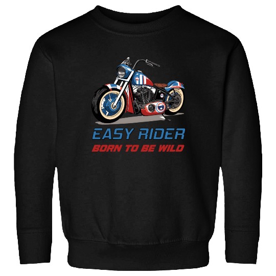 Easy Rider Motorcycle Chopper Stars and Stripes Sweatshirts