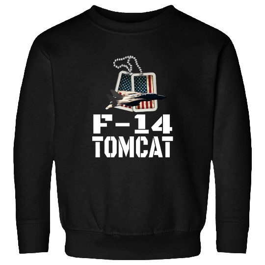 F 14 Tomcat US Flag Sweatshirts