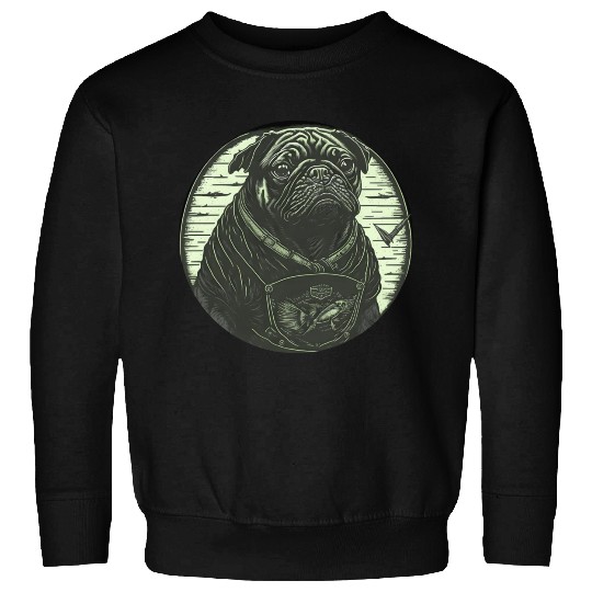 Tough Pug Circle Sweatshirts