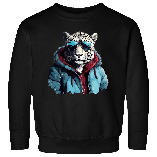 Street Style Snow Leopard | Leopard Lovers Sweatshirts