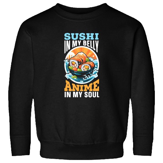 Anime Sushi Lover Nigiri Sashimi Food Manga Otaku Sweatshirts