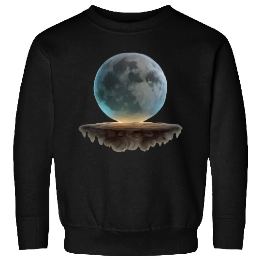 3 Dimensional (3D) Full Moon and Floating Island Sweatshirts