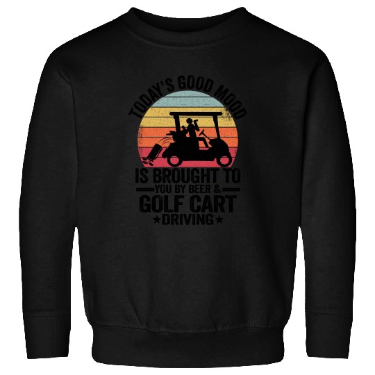 Beer Golf Cart Funny Golfer Vintage Golfing Quotes Sweatshirts