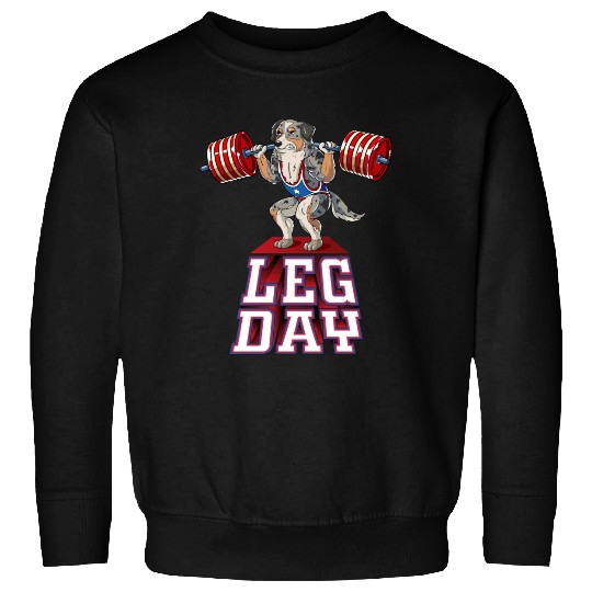 Leg Day Aussie Weight Lifting Squat Gym Sweatshirts