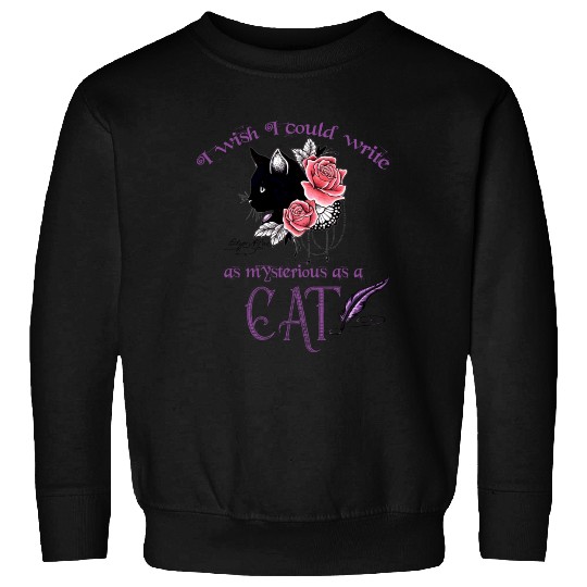 Mysterious Cat Edgar Allan Poe Sweatshirts