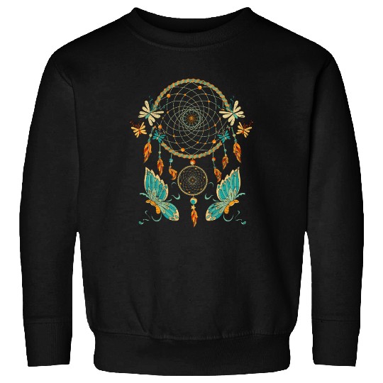 Feather Jewelry Butterfly Gift Dream Catcher Sweatshirts
