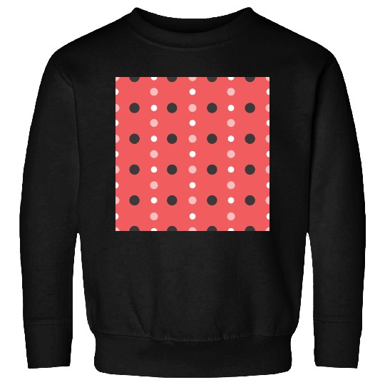 pink polka dots pattern design Sweatshirts