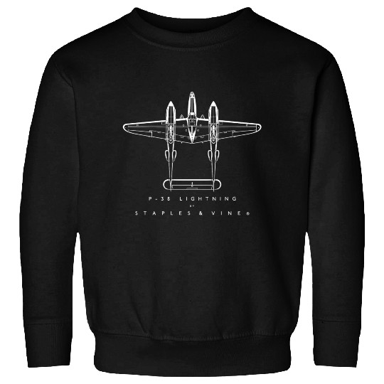 P 38 Lightning Aircraft Sweatshirts