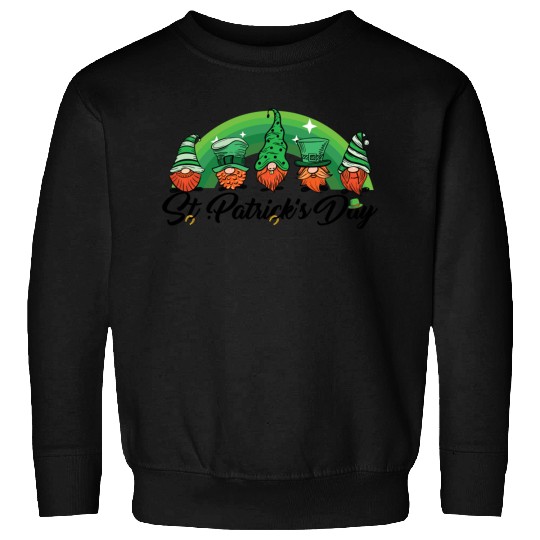 Saint Patrick s Day Horseshoe Clover Shamrock Sweatshirts