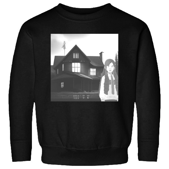 Is a haunted house??? (Black and white version) Sweatshirts