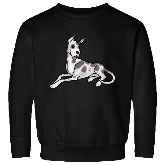 Dog Great Dane Harlequin Sweatshirts
