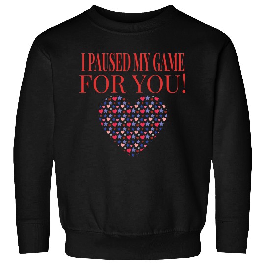 Video Game I Paused My Game For You Gaming Sweatshirts