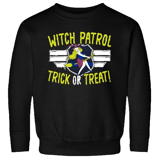 Witch Patrol: Trick or Treat! Policeman Halloween Sweatshirts