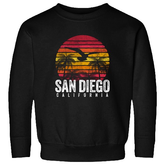 San Diego California Ca Distressed Style Sweatshirts