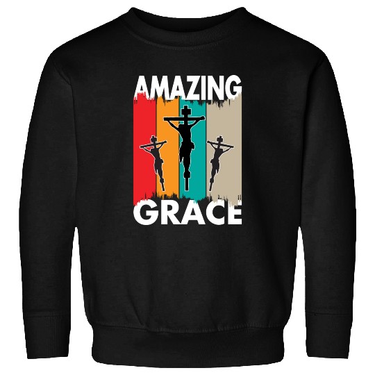 Amazing Grace Love Jesus Christian Christmas Sweatshirts