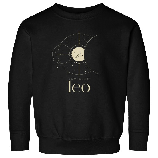 Minimalist Leo Lion Zodiac Constellation Astrology Sweatshirts