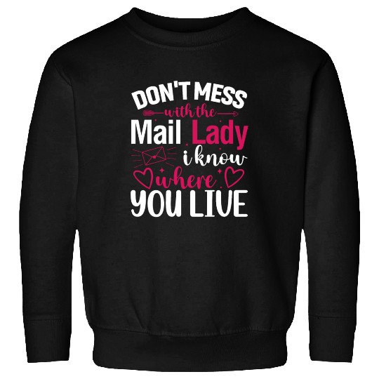 Postal Worker Sweatshirts Funny Mail Carrier Mail Lady Pos