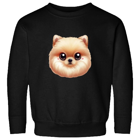 Playful Pomeranian Artwork Sweatshirts
