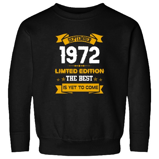 September 1972 Birthday Surprise Sweatshirts