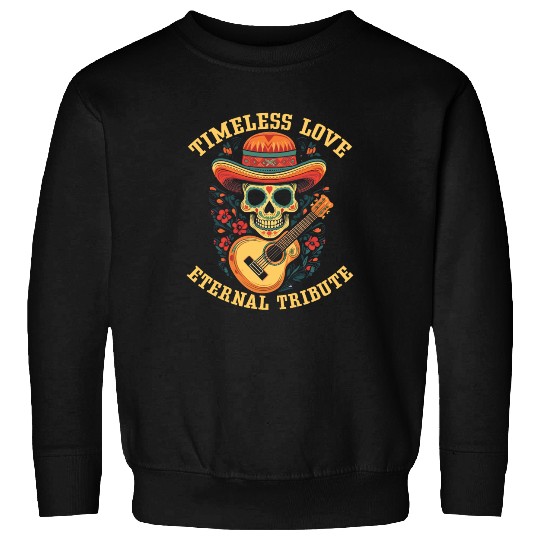 Dia De Los Muertos Sugar Skull Mexican Holiday Sweatshirts