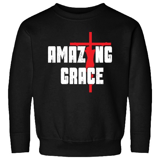 Amazing Grace Love Jesus Christian Christmas Sweatshirts