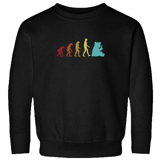 Panda Evolution Panda Bear Friend Lover Giant Sweatshirts