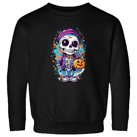 Halloween fantasy skeleton Sweatshirts