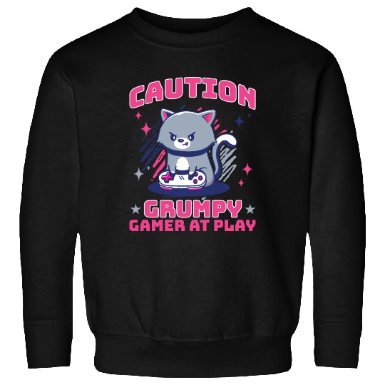 Gaming, Gaming, Video Game, Grumpy Cat Gamer Sweatshirts