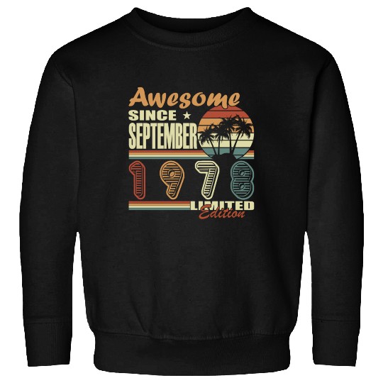 september 1978 Anniversary september 1978 septembe Sweatshirts