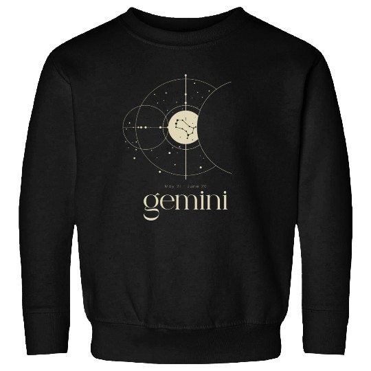 Gemini Star Constellation Zodiac Minimalist Sweatshirts
