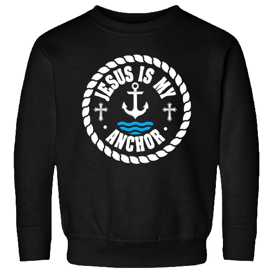 Hesus Is My Anchor Love Jesus Christian Christmas Sweatshirts