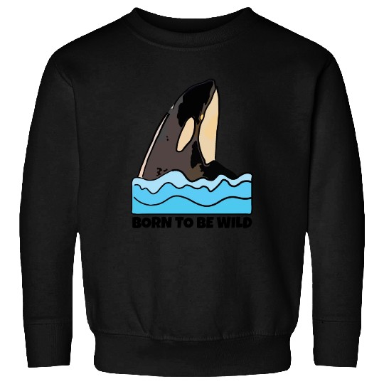 Born to Be Wild: Playful Orca Design Sweatshirts