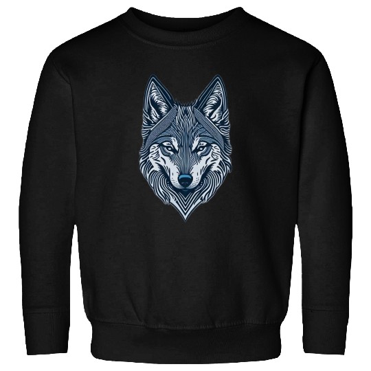 Beautiful wolf face Sweatshirts