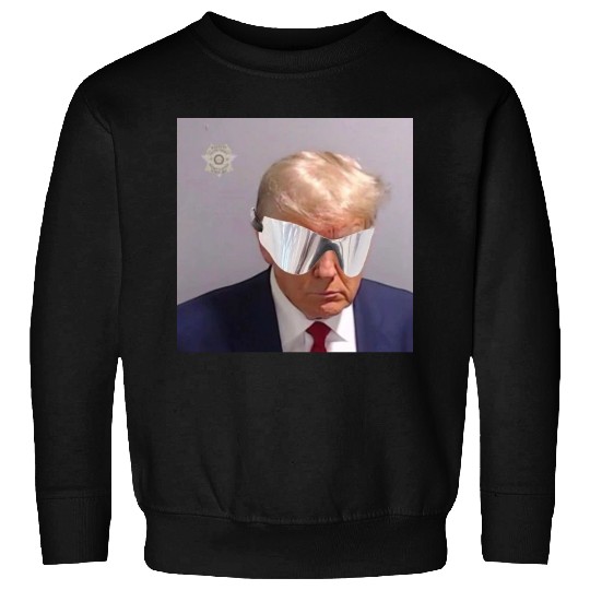 Trump Mugshot with YZY Shades Sweatshirts