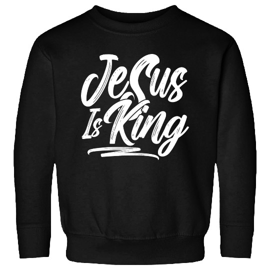 Jesus Is King Love Jesus Christian Christmas Sweatshirts
