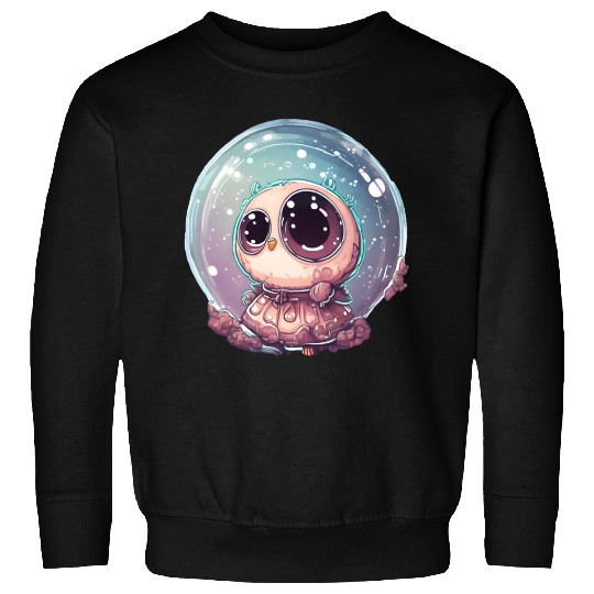 Little Owl Creature Trapped In Bubble Sweatshirts